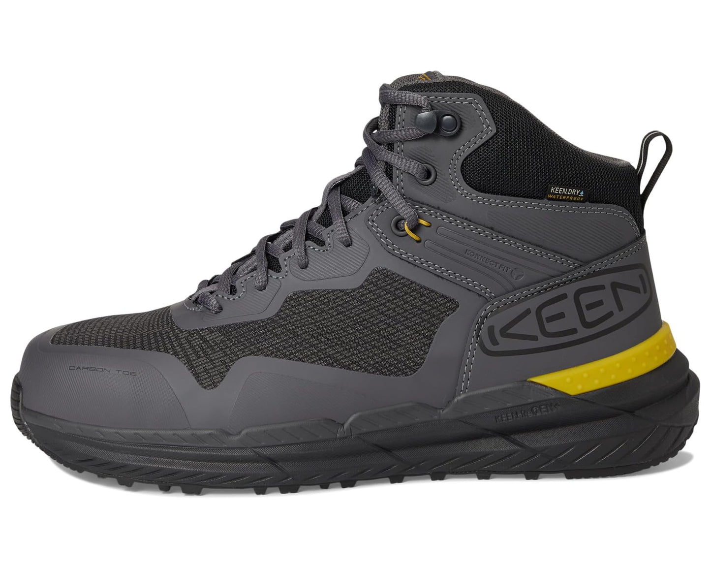 Men's KEEN Utility Synchro Waterproof Work Boot (Carbon-Fiber Toe) Magnet/Black
