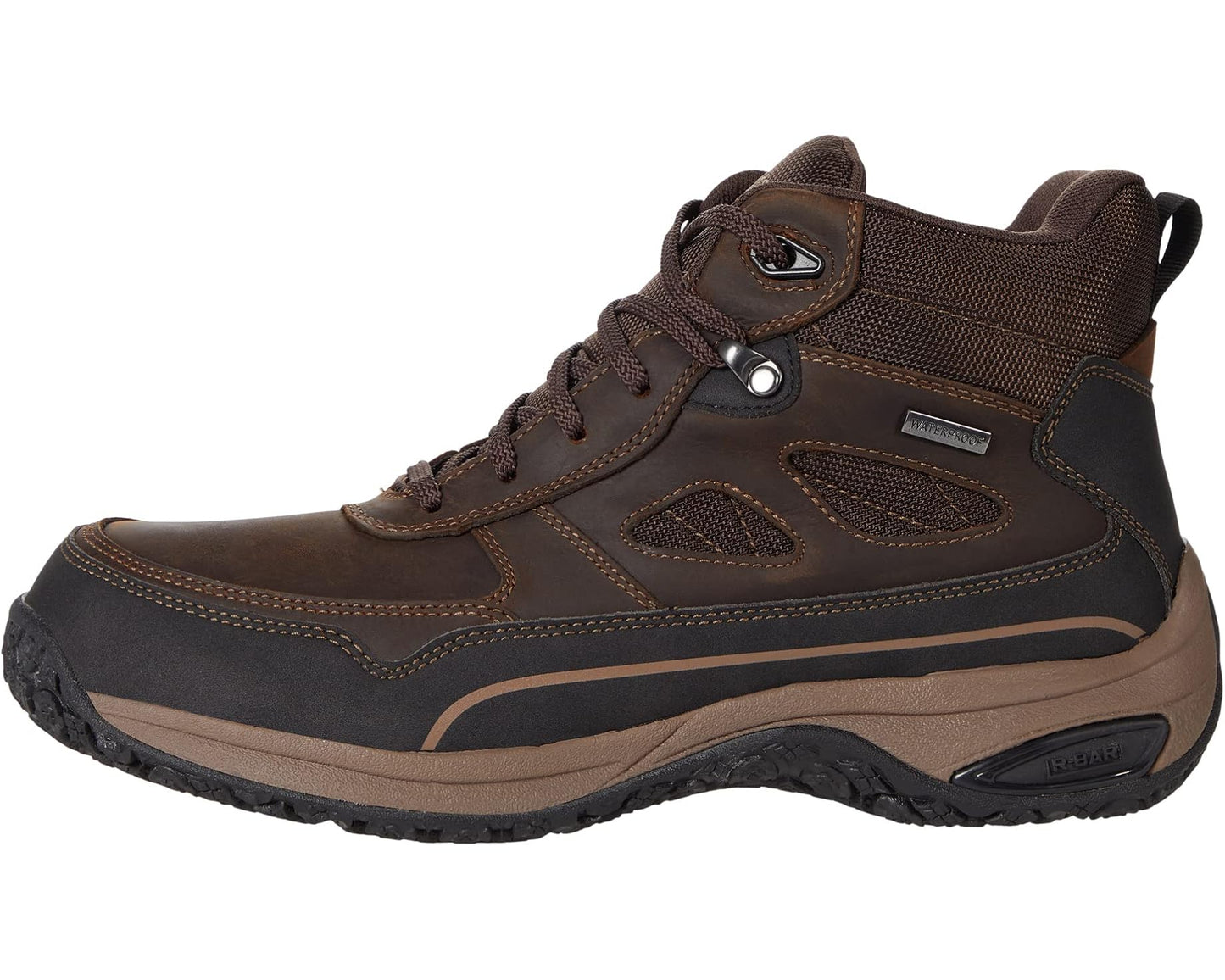 Men's Dunham Cloud Plus Mid II Waterproof Boot Brown Leather