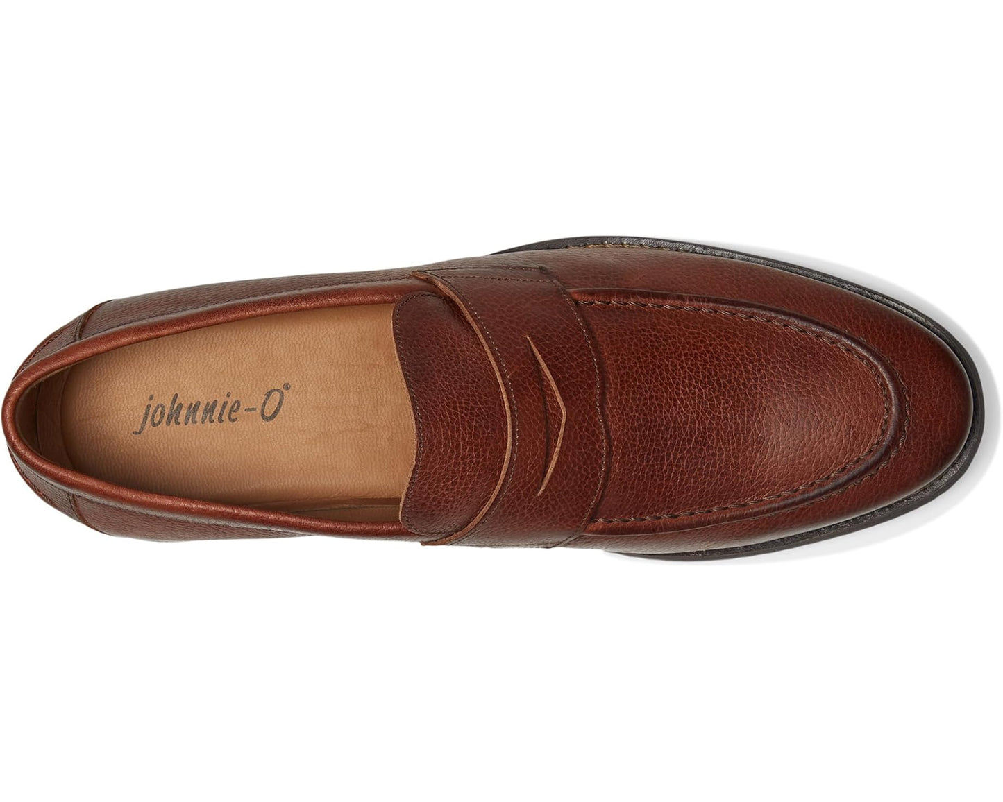 Men's johnnie-O J-Flex Penny Leather Mahogany