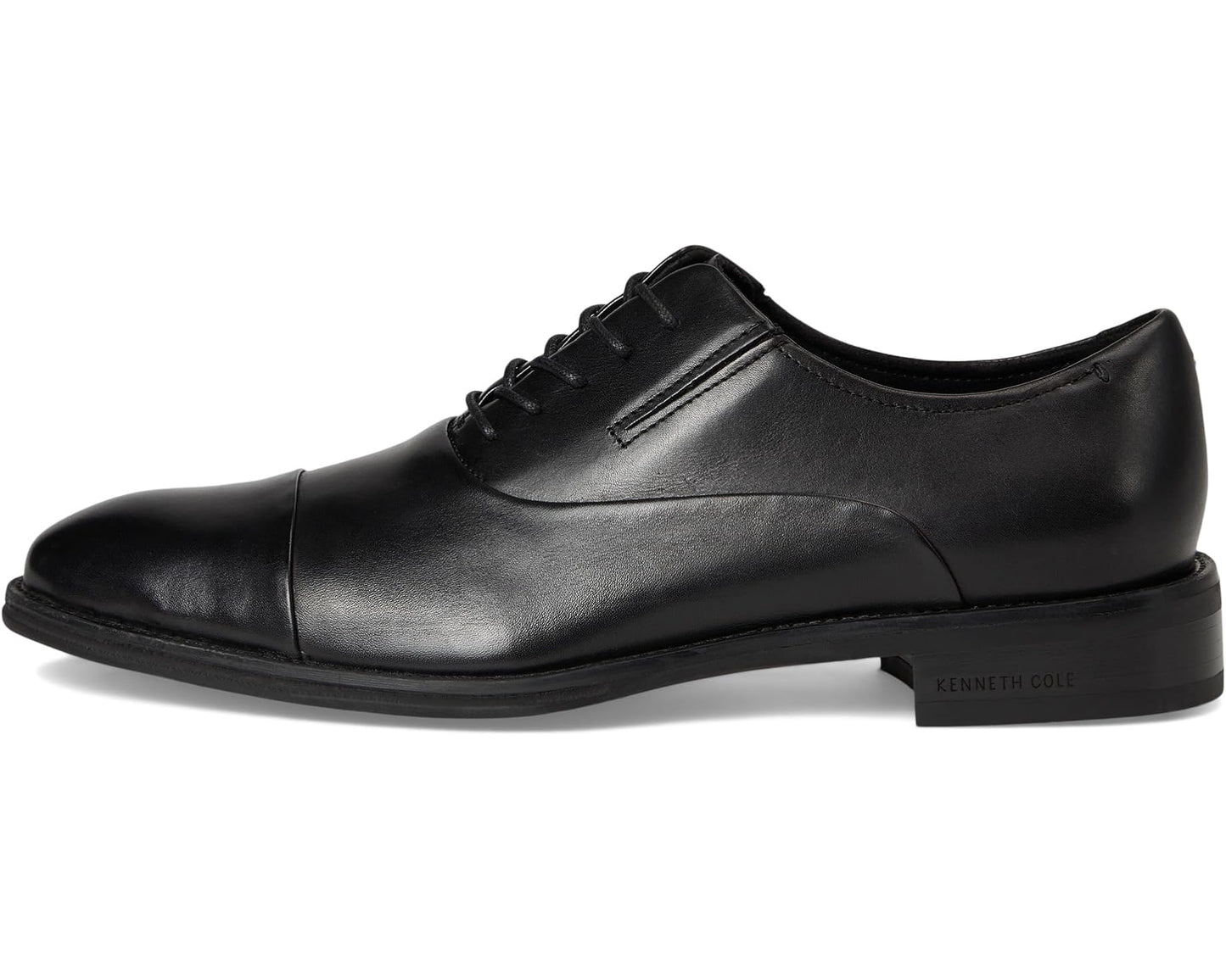 Men's Kenneth Cole Tully Cap Toe Oxford Black Leather