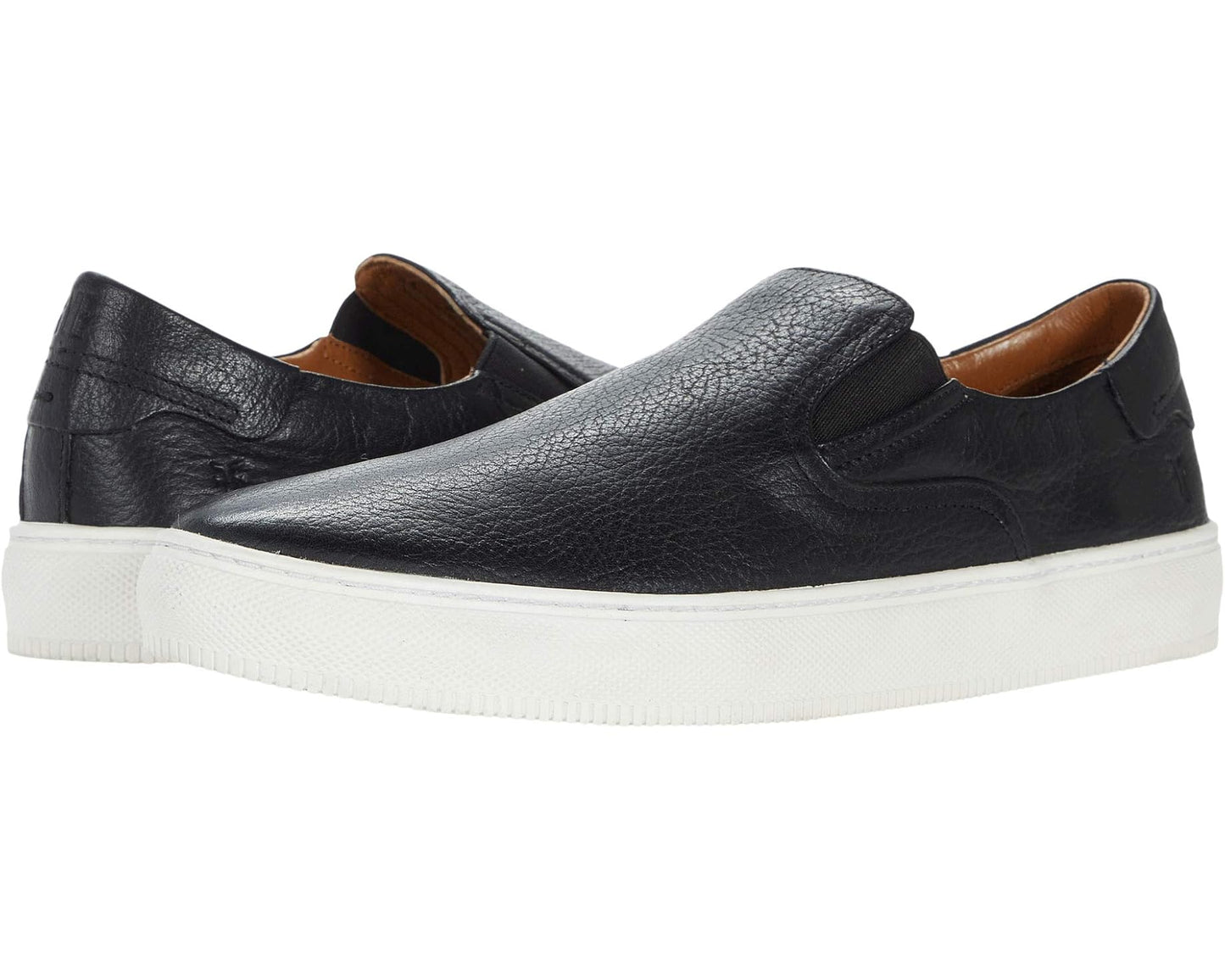 Men's Frye Astor Slip-On Black Crust Veg Tan Tumbled