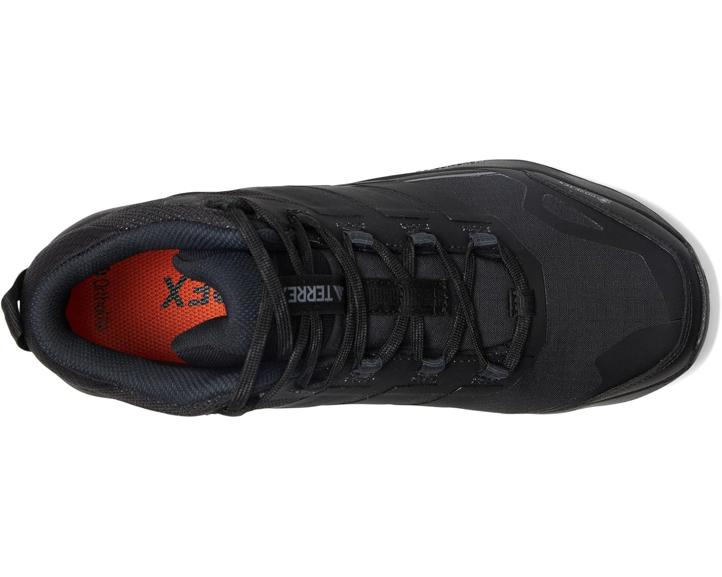 Men's adidas Outdoor Terrex Skychaser Ax5 Mid Top GORE-TEX Hiking Shoes Black/Black/Carbon