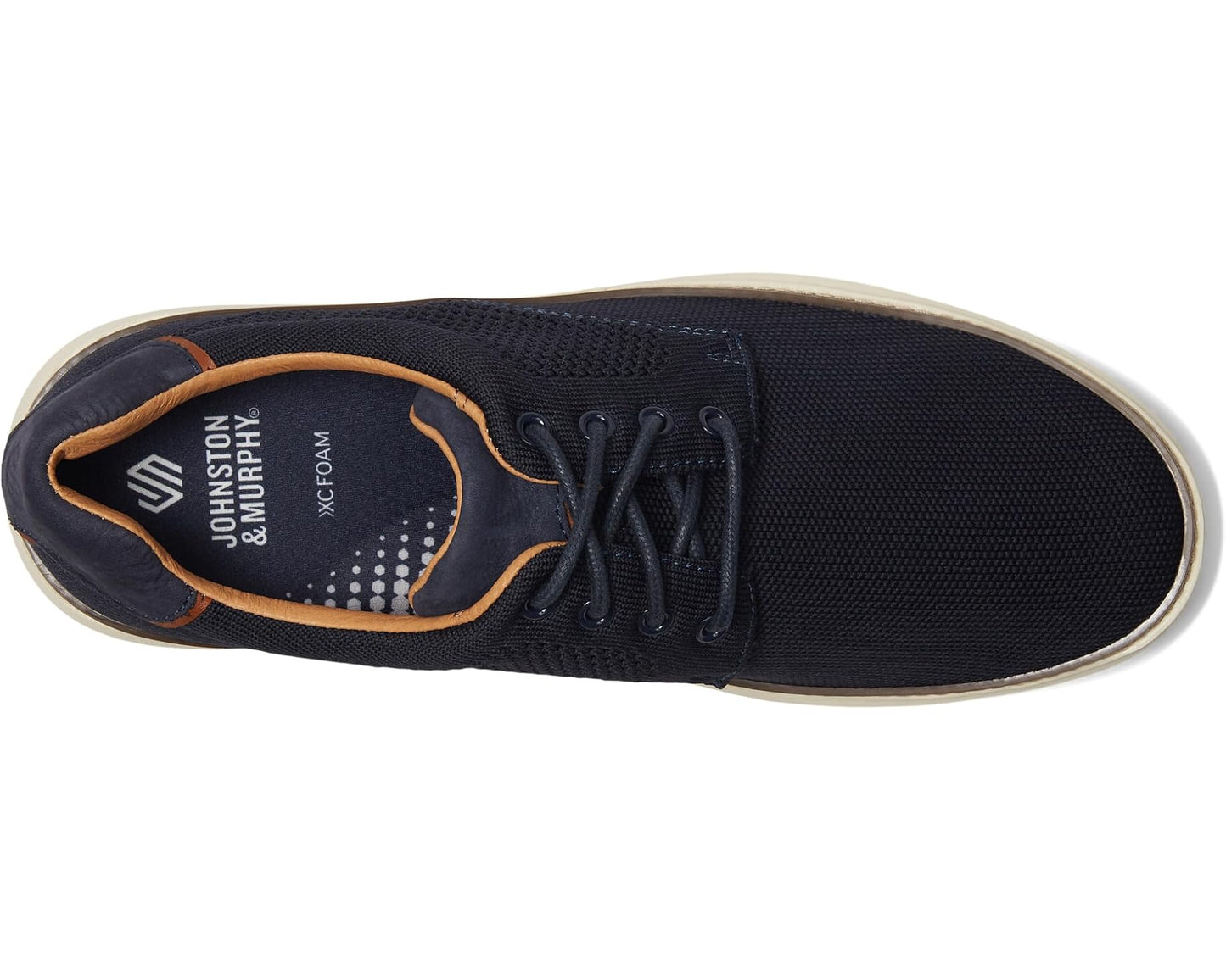Men's Johnston & Murphy Mcguffey 2 Knit Plain Toe Navy Knit