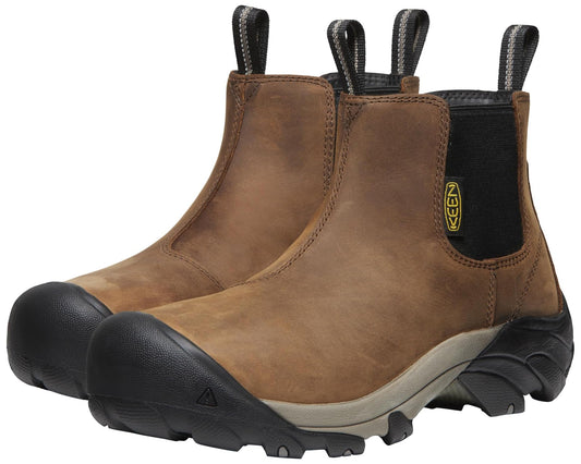 Men's KEEN Utility Lansing Chelsea Steel Toe Dark Earth/Brindle