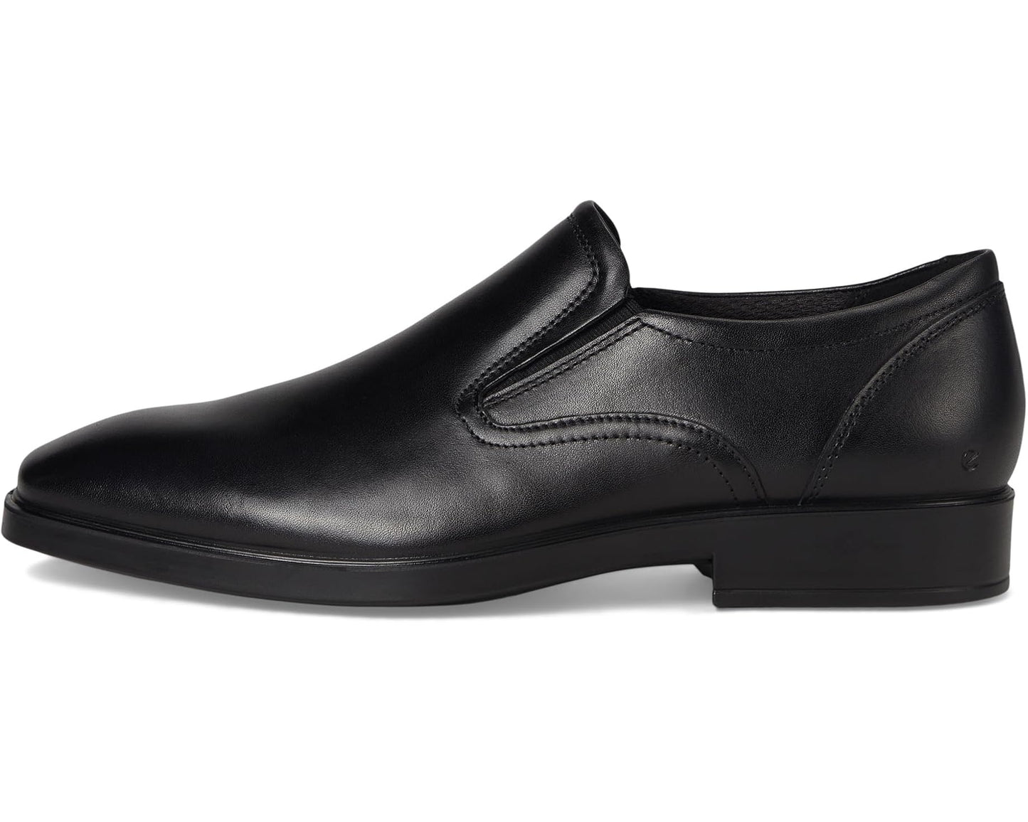 Men's ECCO Milan Plain Toe Slip On Loafers Black