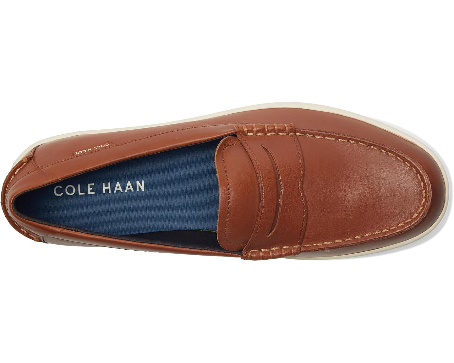 Men's Cole Haan Pinch Weekender Penny Textured British Tan/Ivory
