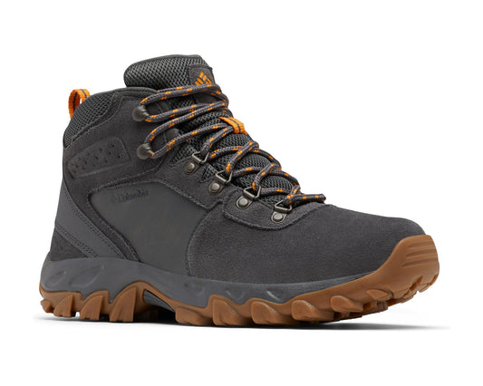 Men's Columbia Newton Ridge Plus II Suede Waterproof Dark Grey/Gold Amber