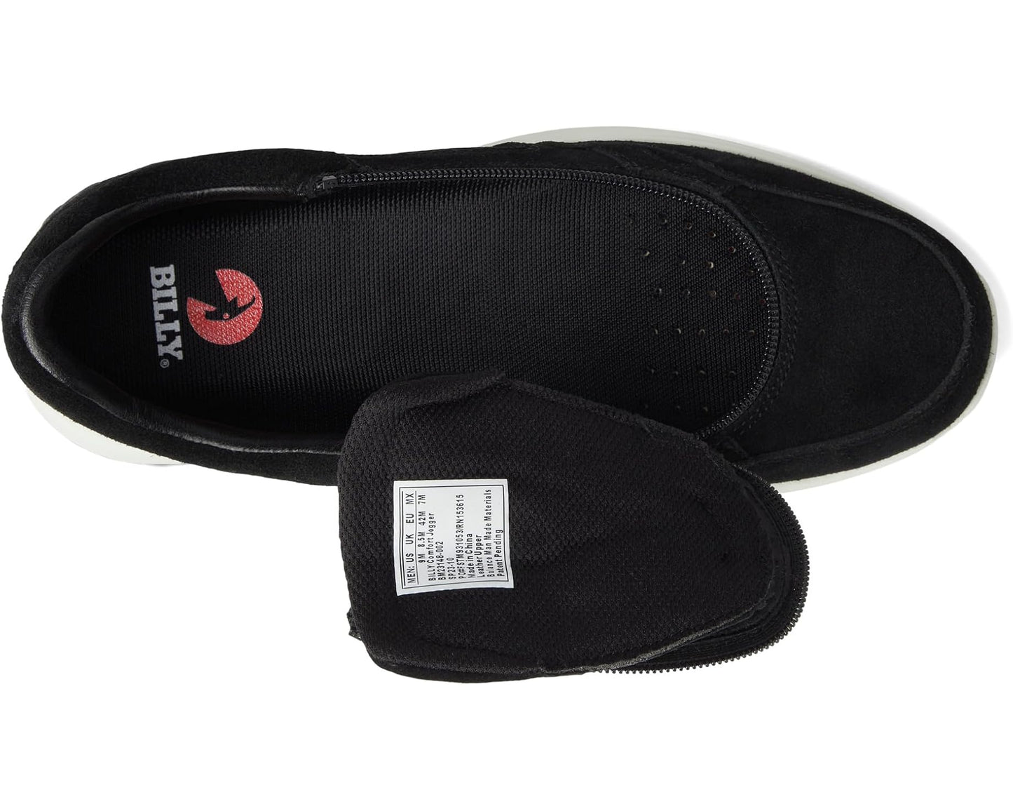 Men's BILLY Footwear Comfort Jogger Black Suede