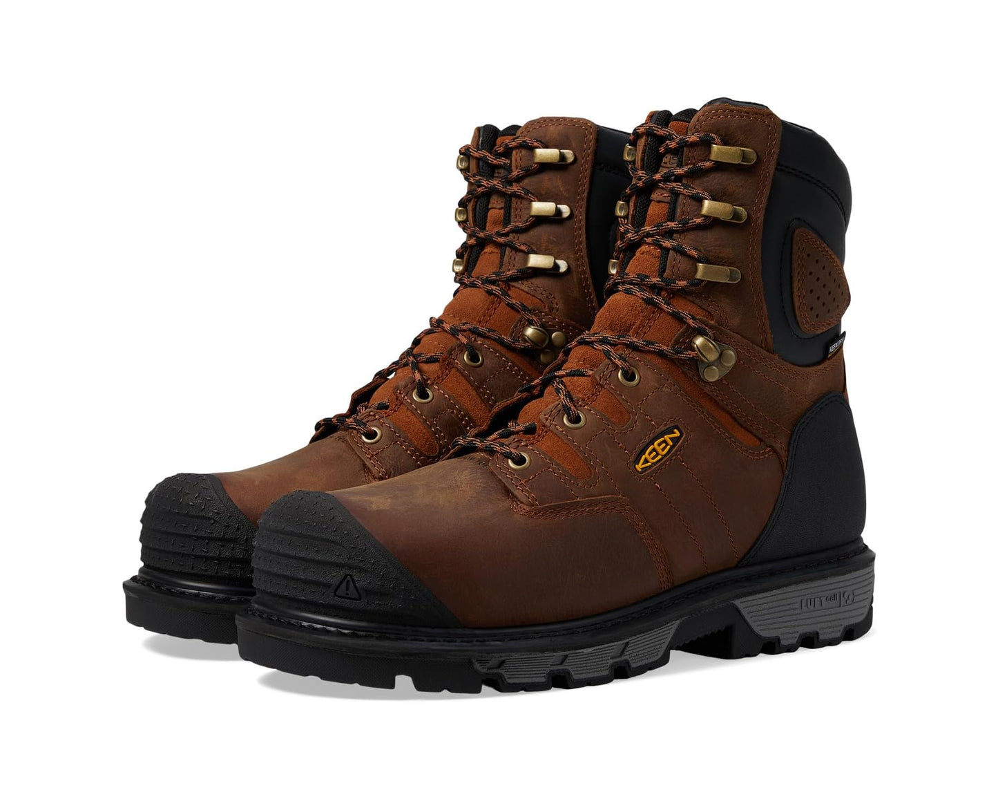 Men's KEEN Utility Camden 8 Waterproof 600G (Comp Toe) Leather Brown/Black