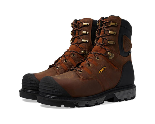 Men's KEEN Utility Camden 8 Waterproof 600G (Comp Toe) Leather Brown/Black