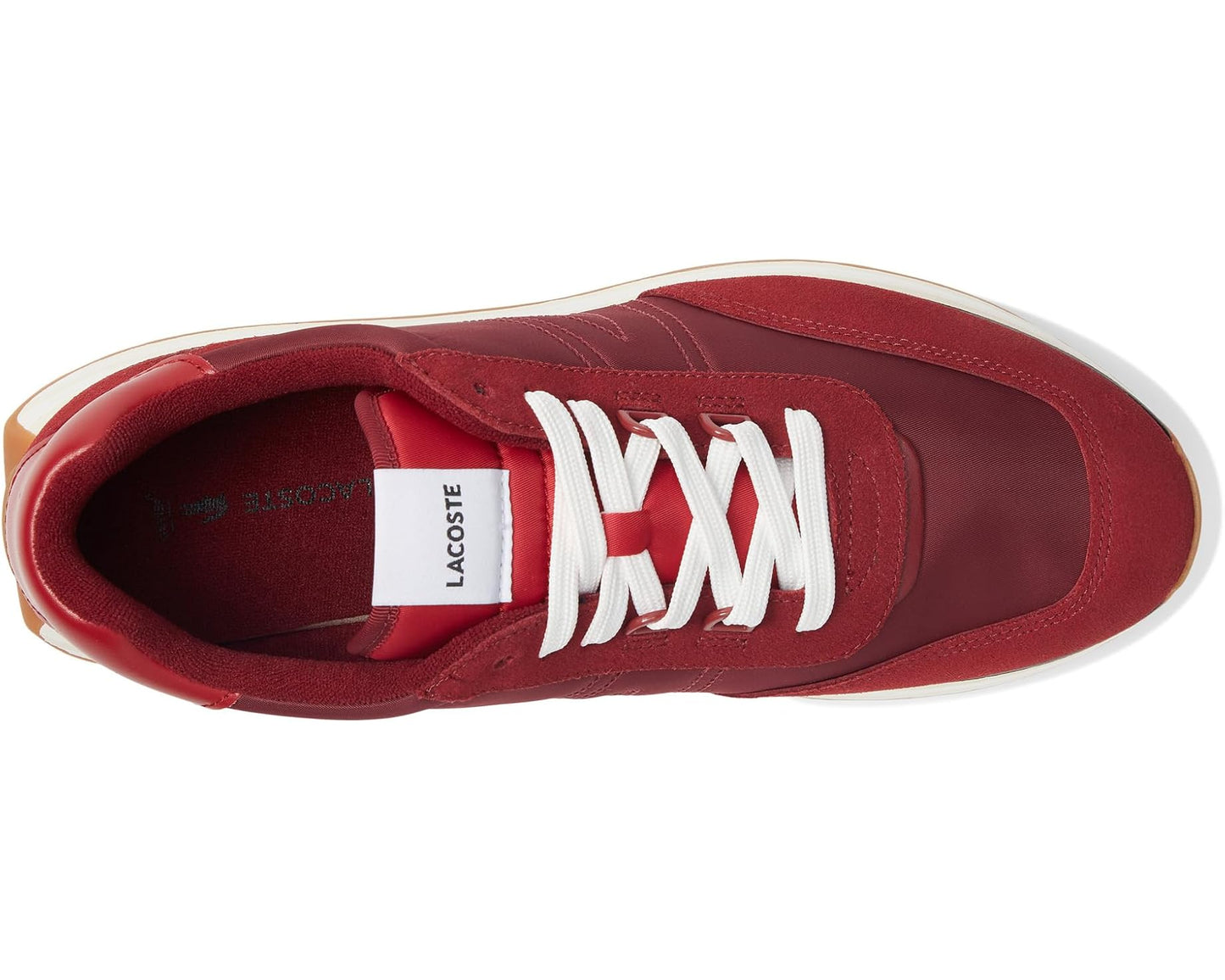 Men's Lacoste L-Spin Sneakers Burgundy/Gum
