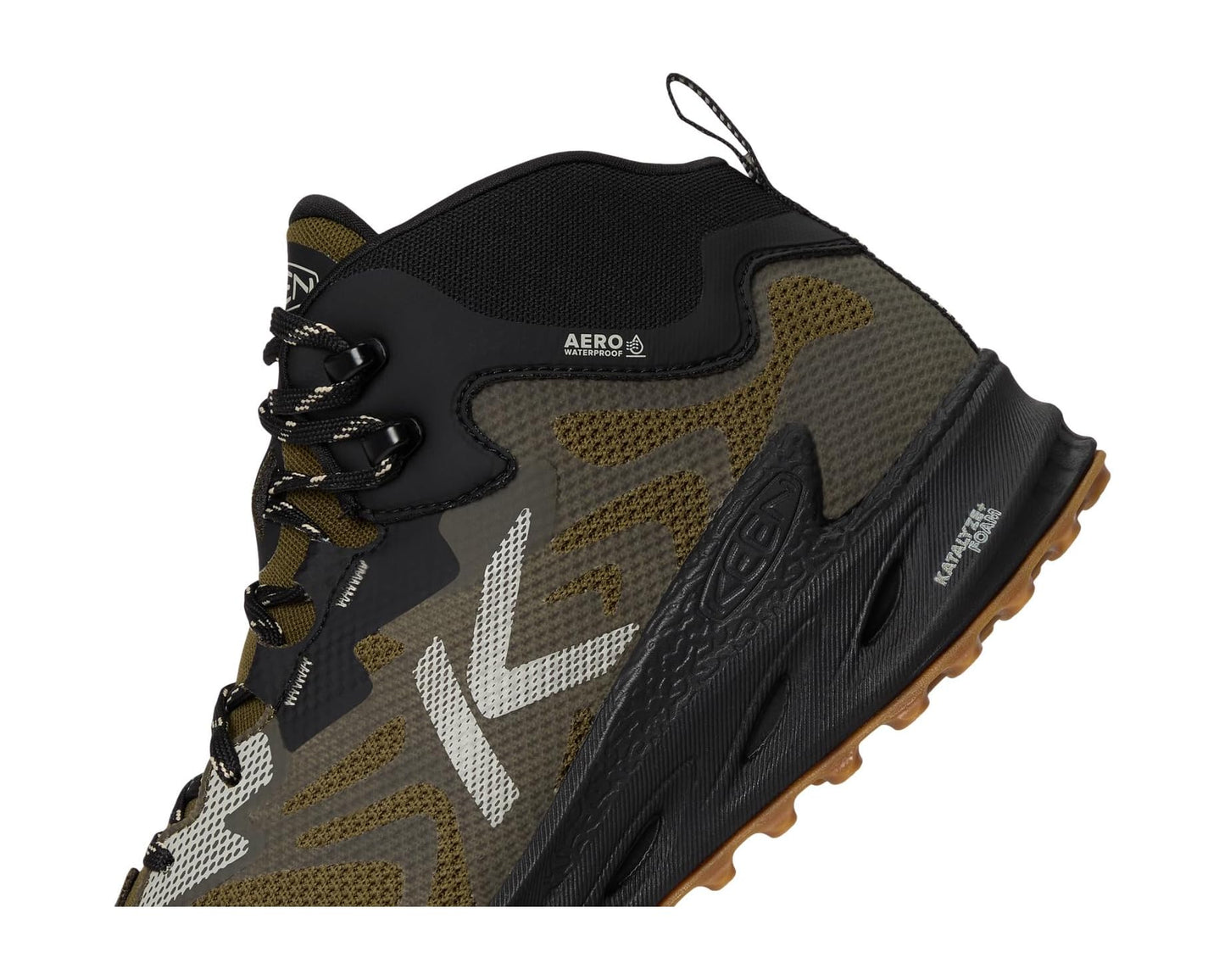 Men's KEEN Zionic NXT Waterproof Hiking Boots Dark Olive/Black
