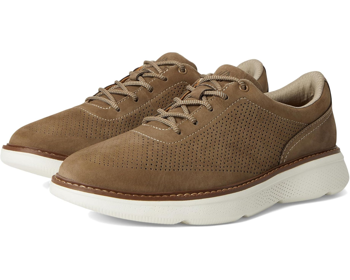 Men's Johnston & Murphy Hayden Perfed U-Throat Taupe Nubuck
