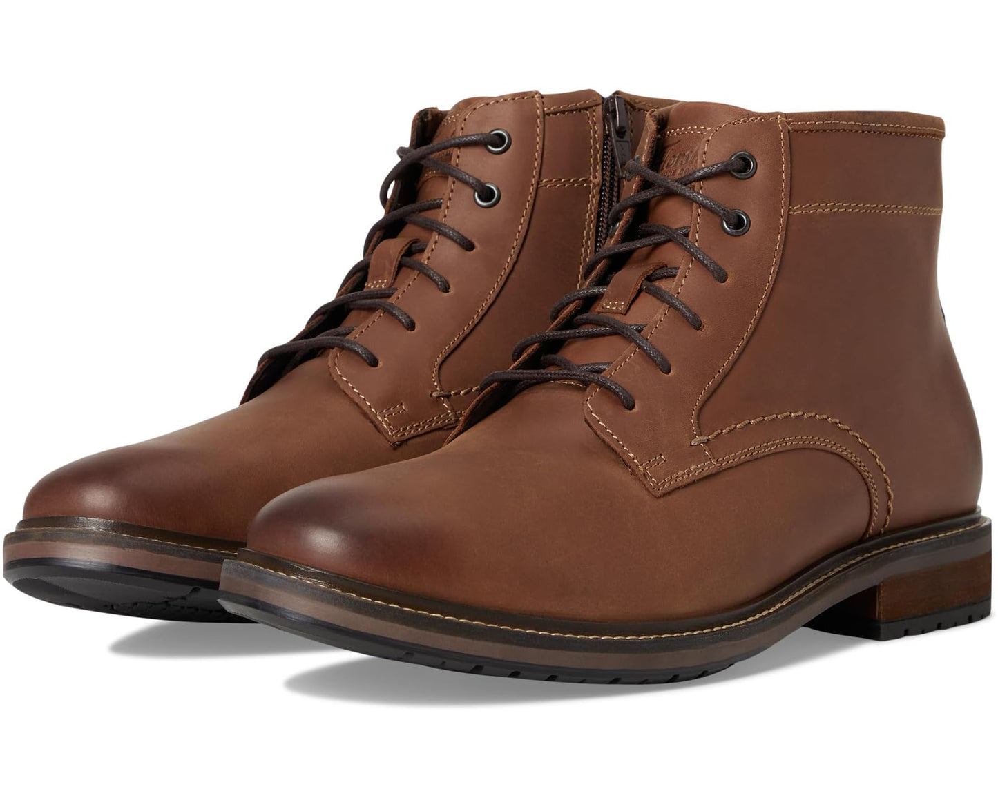 Men's Florsheim Forge Plain Toe Lace Boots Brown Crazy Horse