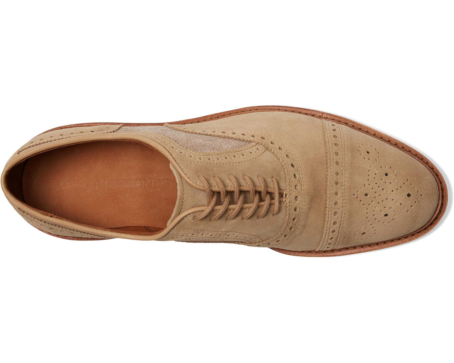 Men's Allen Edmonds Strandmok Oxford Shoes Bone Suede Mix