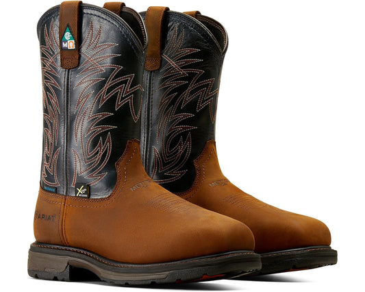 Men's Ariat WorkHog MetGuard CSA Waterproof Composite Toe Work Boots Dark Copper