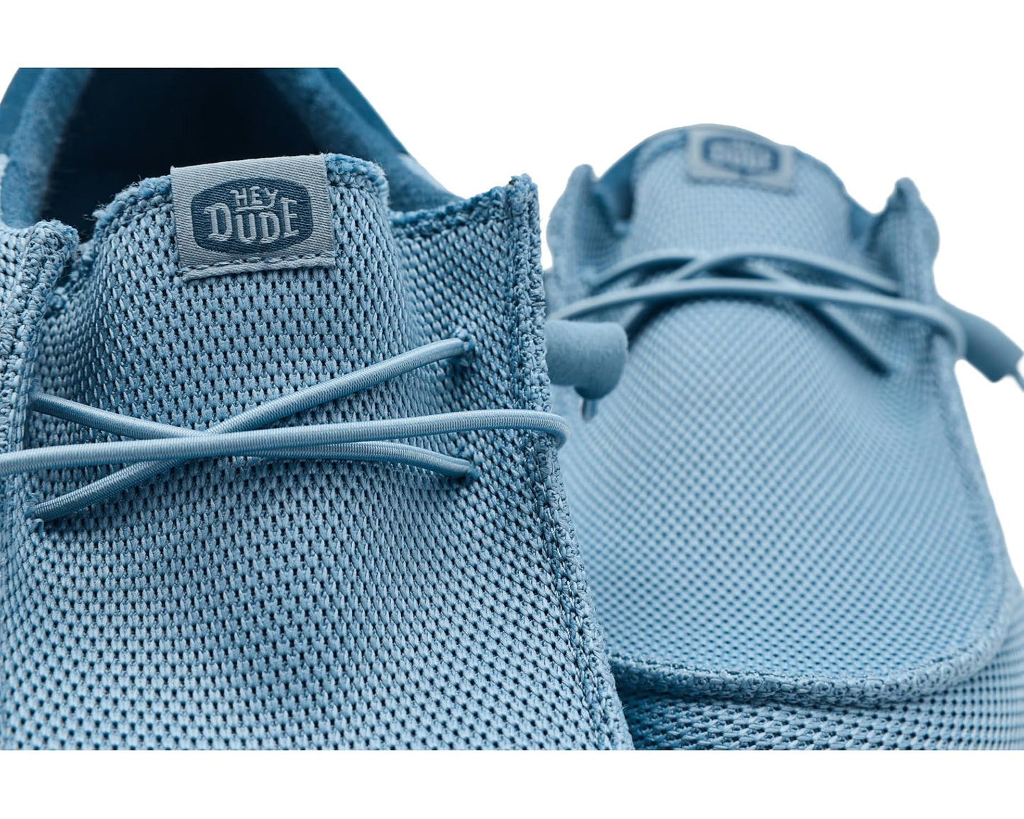 Men's Hey Dude Wally Funk Mesh Split Faded Denim/Ensign Blue