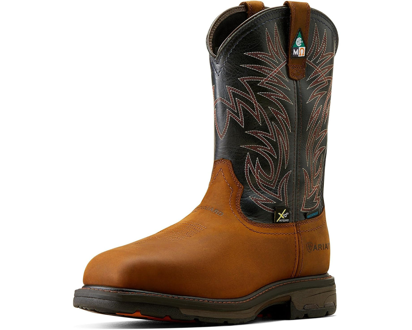 Men's Ariat WorkHog MetGuard CSA Waterproof Composite Toe Work Boots Dark Copper