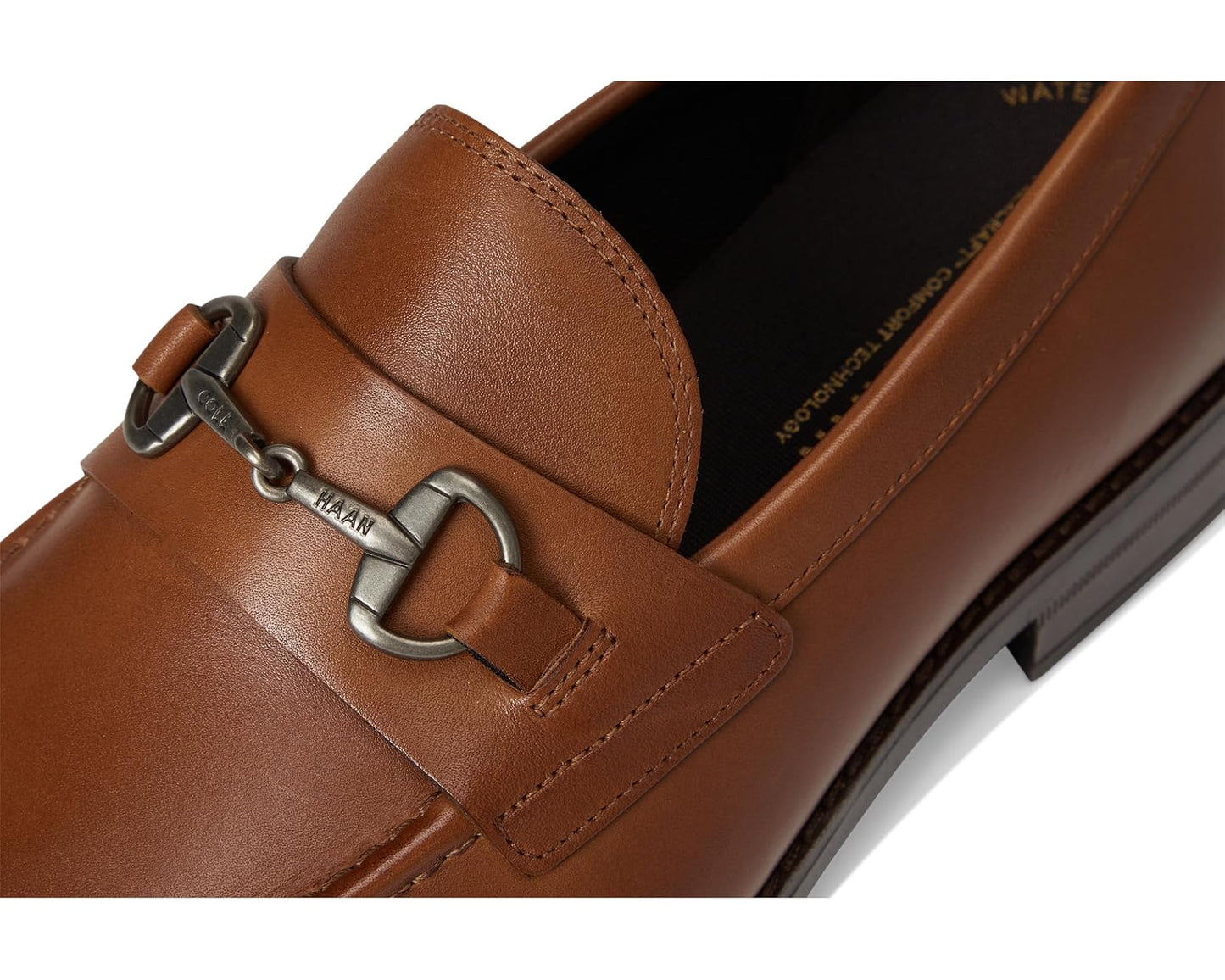 Men's Cole Haan Harmon Grand Bit Loafers British Tan/Dark Brown Waterproof
