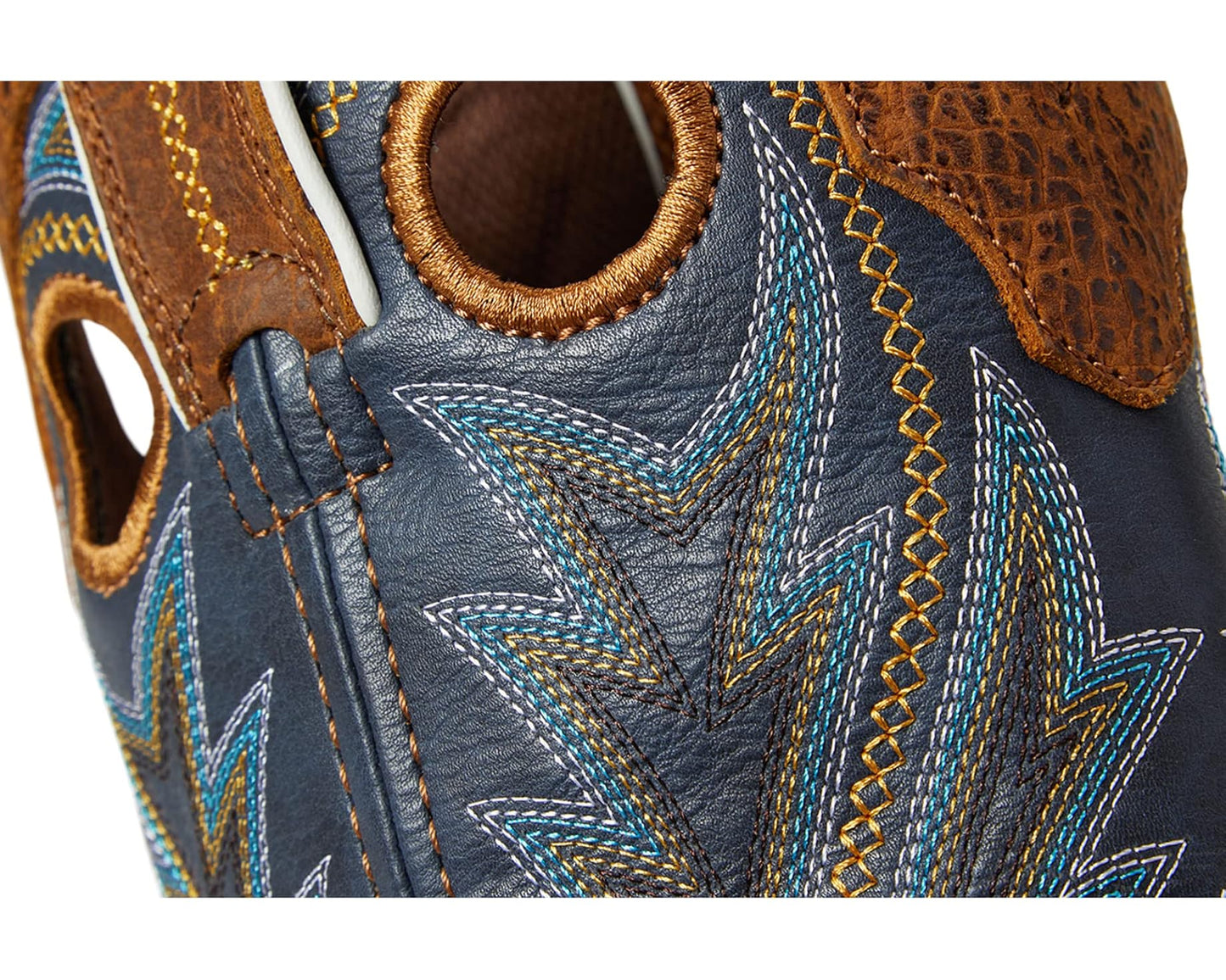 Men's Durango Rebel 11 Western Wide Toe Box Rustic Tan/Navy