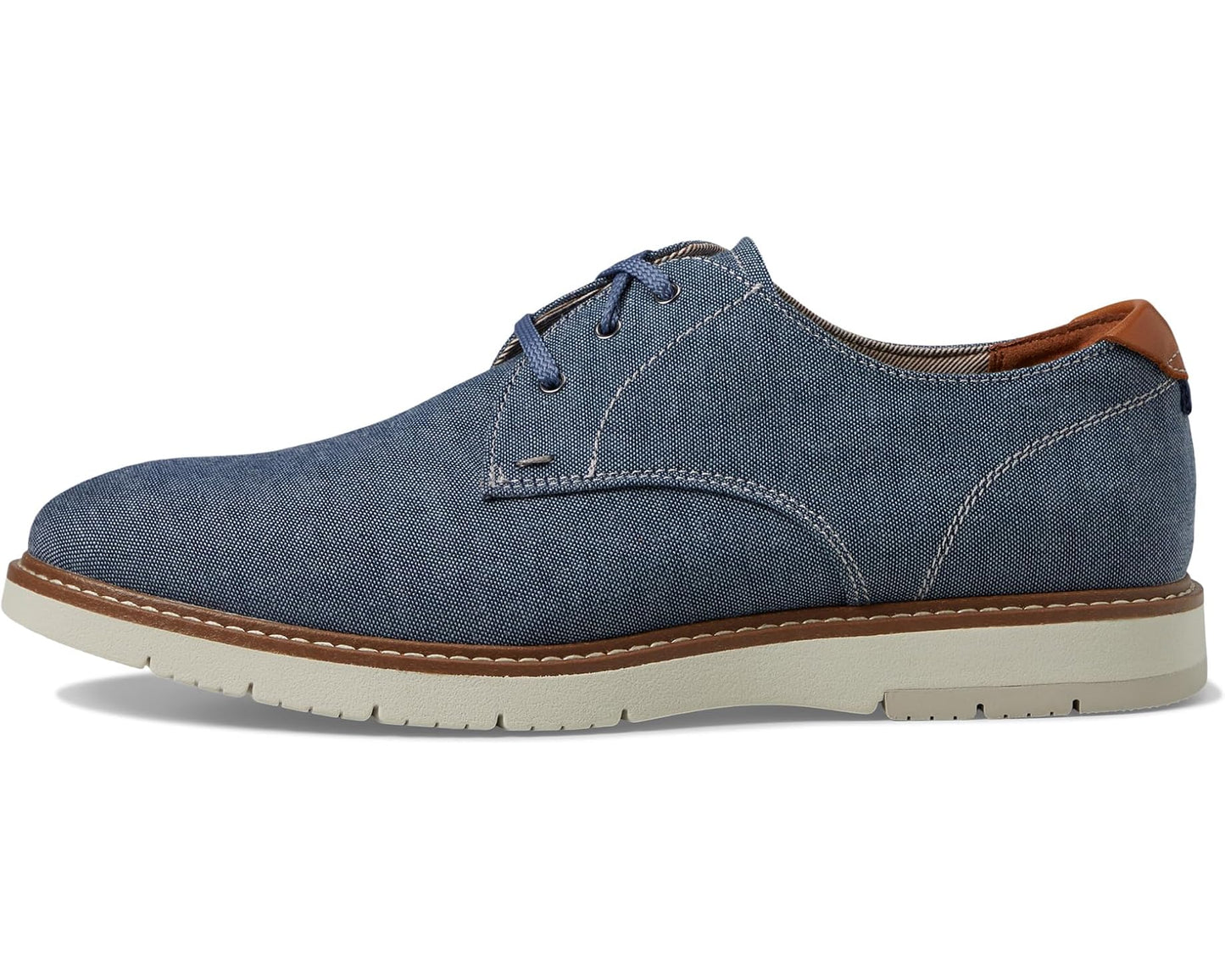 Men's Florsheim Vibe Canvas Plain Toe Oxford Blue