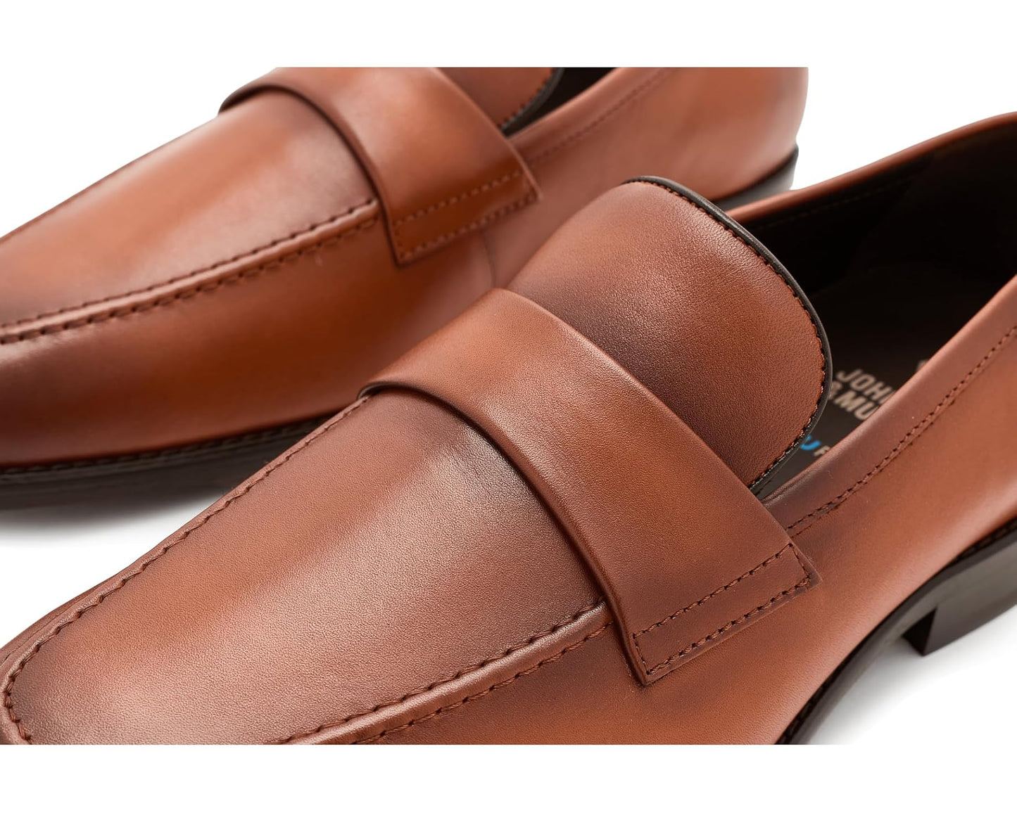 Men's Johnston & Murphy Floyd Penny Loafers Tan Full Grain