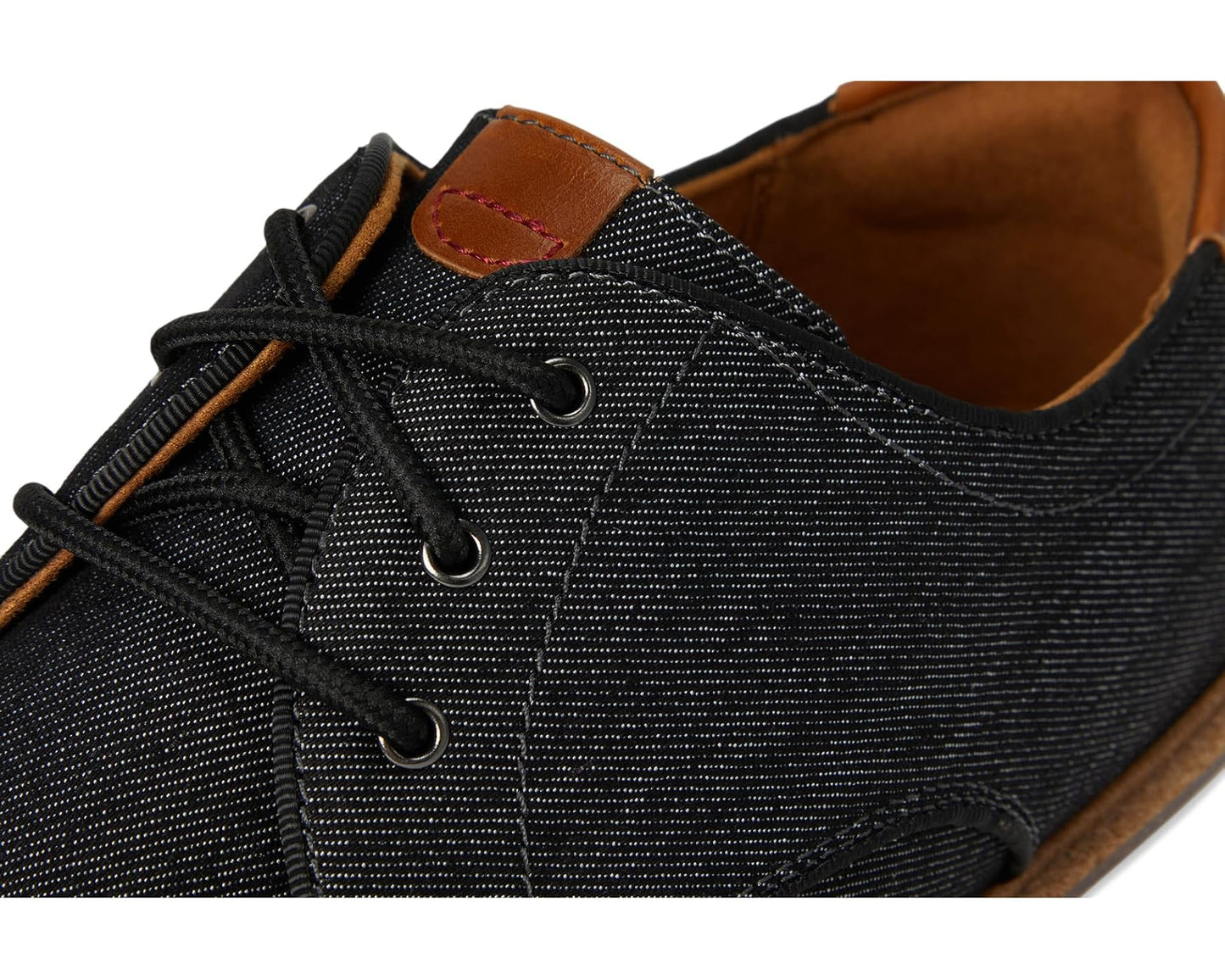 Men's Florsheim Herington Canvas Plain Toe Oxford Black