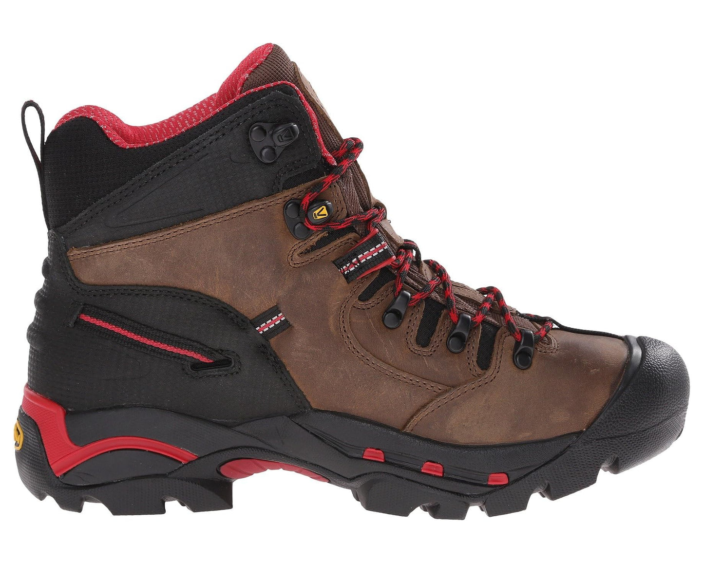 Men's KEEN Utility Pittsburgh (Steel Toe) Bison/Red