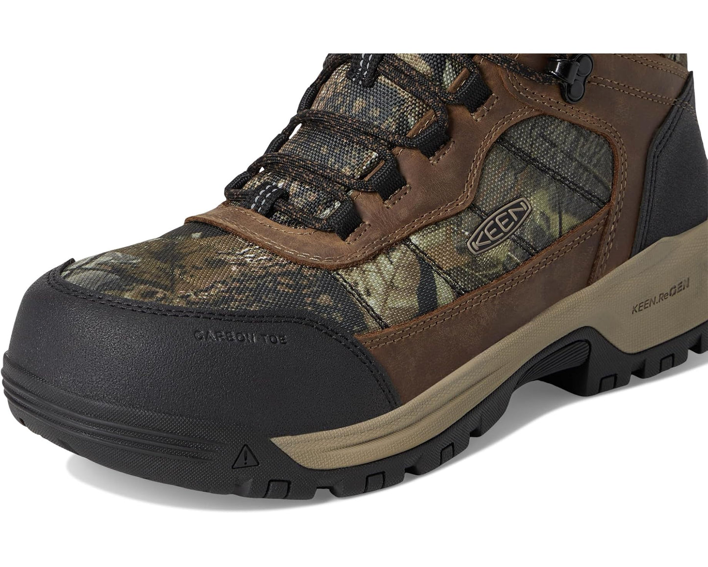Men's KEEN Utility Skokie Waterproof Work Boots (Carbon Toe) Camo/Black