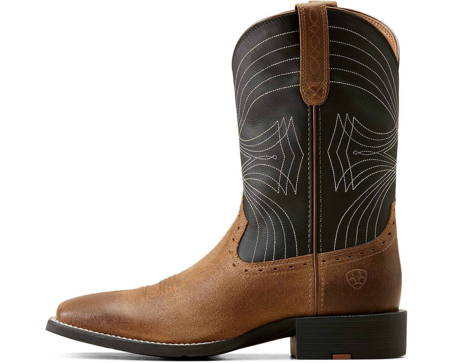 Men's Ariat Sport Wide Square Toe Western Boots Barley Brown