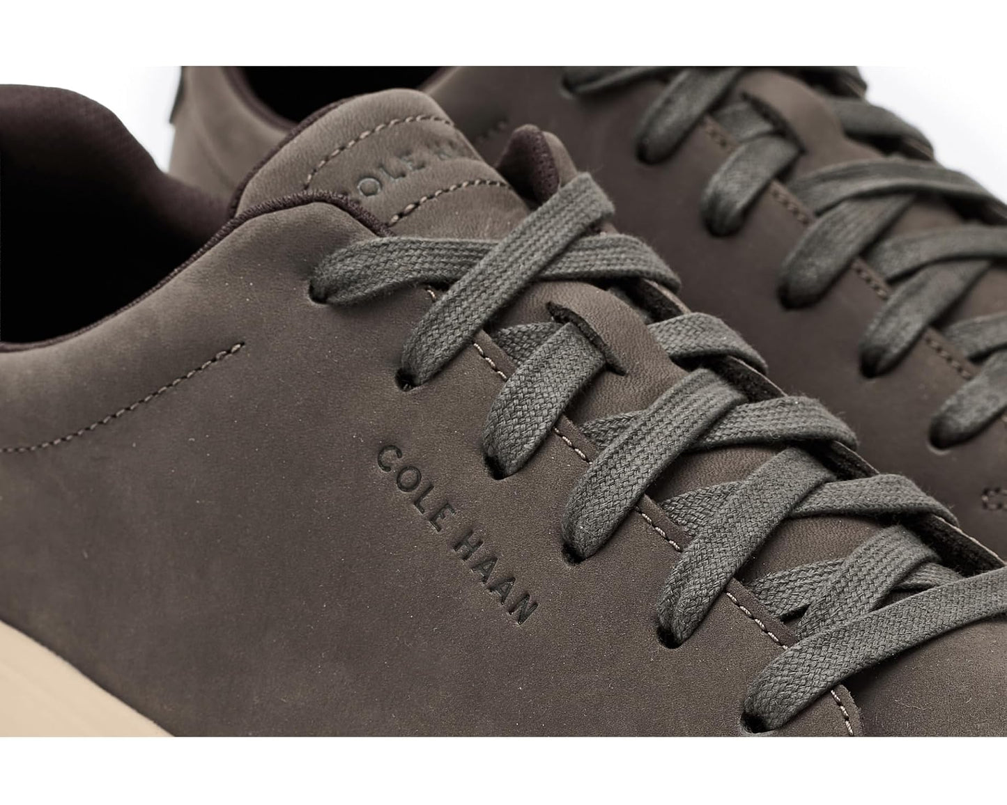 Men's Cole Haan Grand Crosscourt Traveler Sneaker Deep Olive Nubuck/Raven/Light Sesame