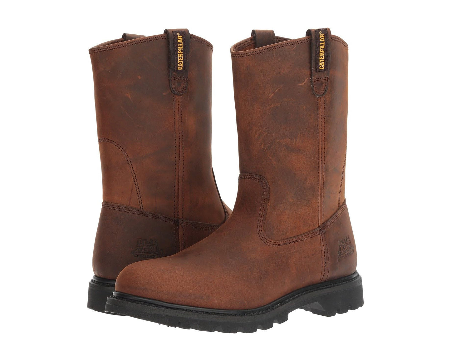 Men's Caterpillar Revolver Brown Pull Up Leather