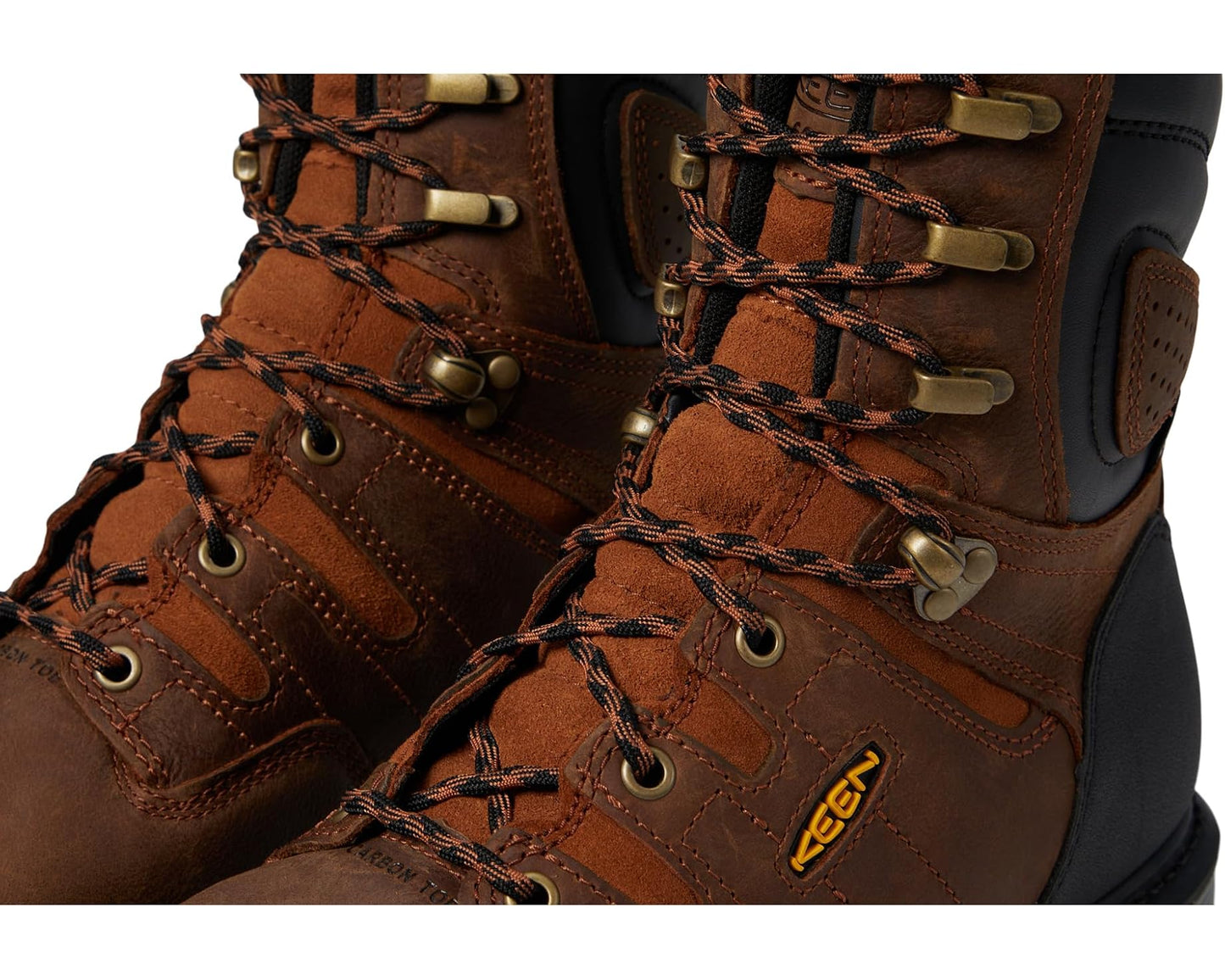 Men's KEEN Utility Camden 8 Waterproof 600G (Comp Toe) Leather Brown/Black