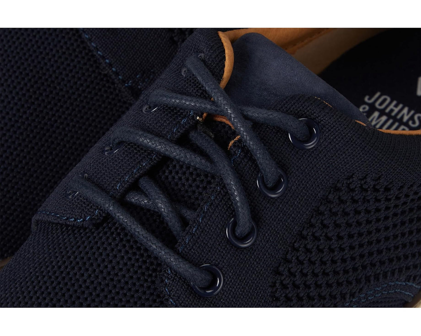 Men's Johnston & Murphy Mcguffey 2 Knit Plain Toe Navy Knit