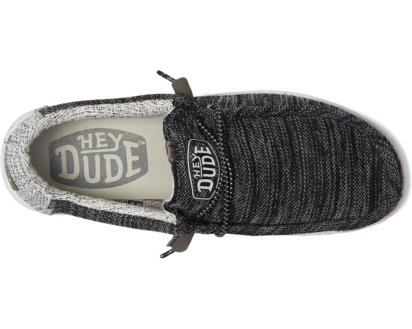 Men's Hey Dude Wally Stretch Mix Slip-On Casual Shoes Meteorite