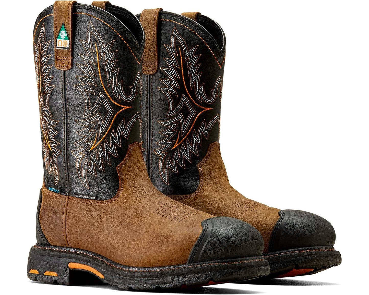 Men's Ariat WorkHog CSA XTR Waterproof Composite Toe Work Boots Rye Brown