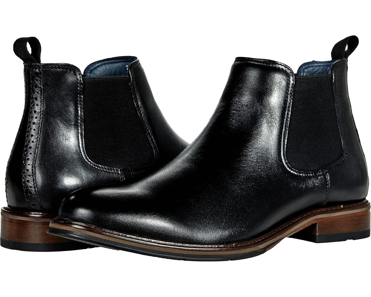 Men's Johnston & Murphy XC Flex Raleigh Chelsea Black Full Grain