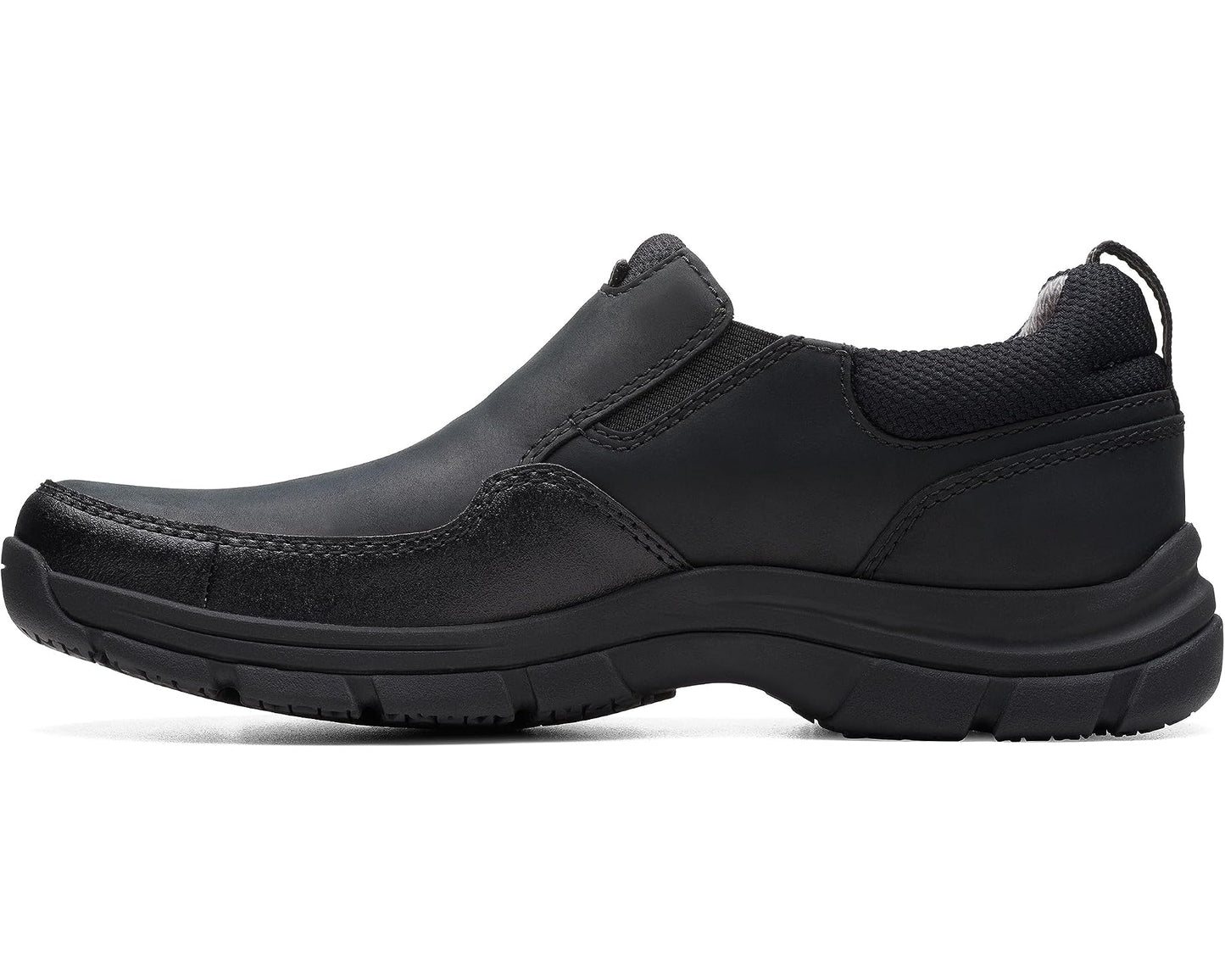 Men's Clarks Walpath Step Black Leather