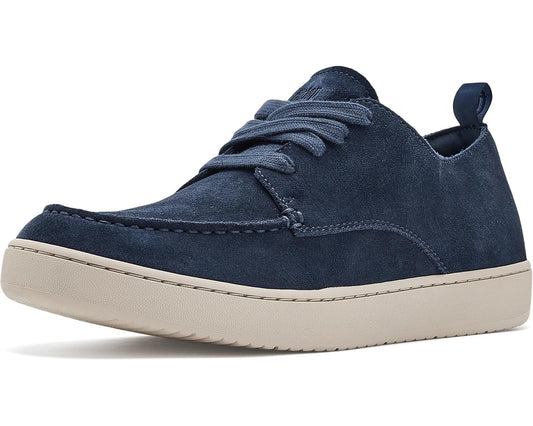 Men's FitFlop Craft-Q Suede Moc Derby Shoes Midnight Navy