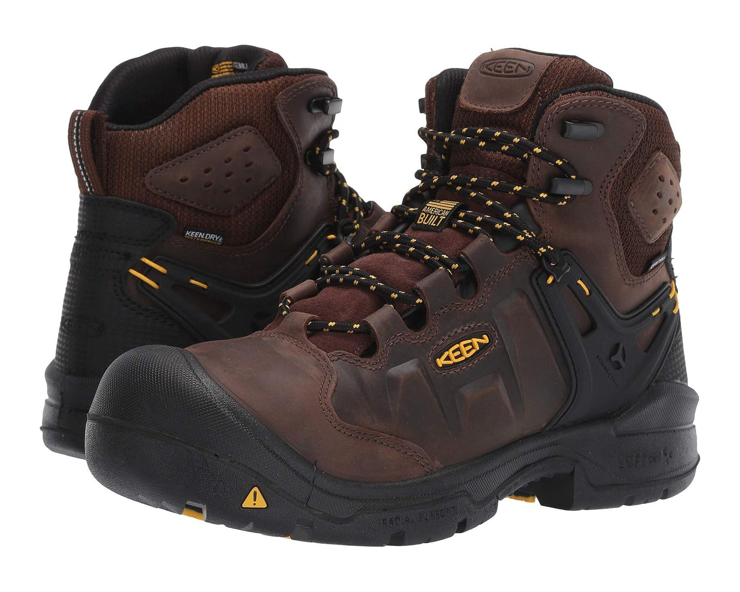 Men's KEEN Utility Dover 6 Waterproof (Comp Toe) Dark Earth/Black