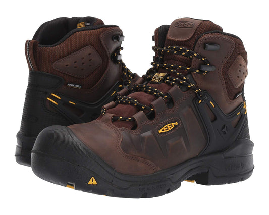 Men's KEEN Utility Dover 6 Waterproof (Comp Toe) Dark Earth/Black